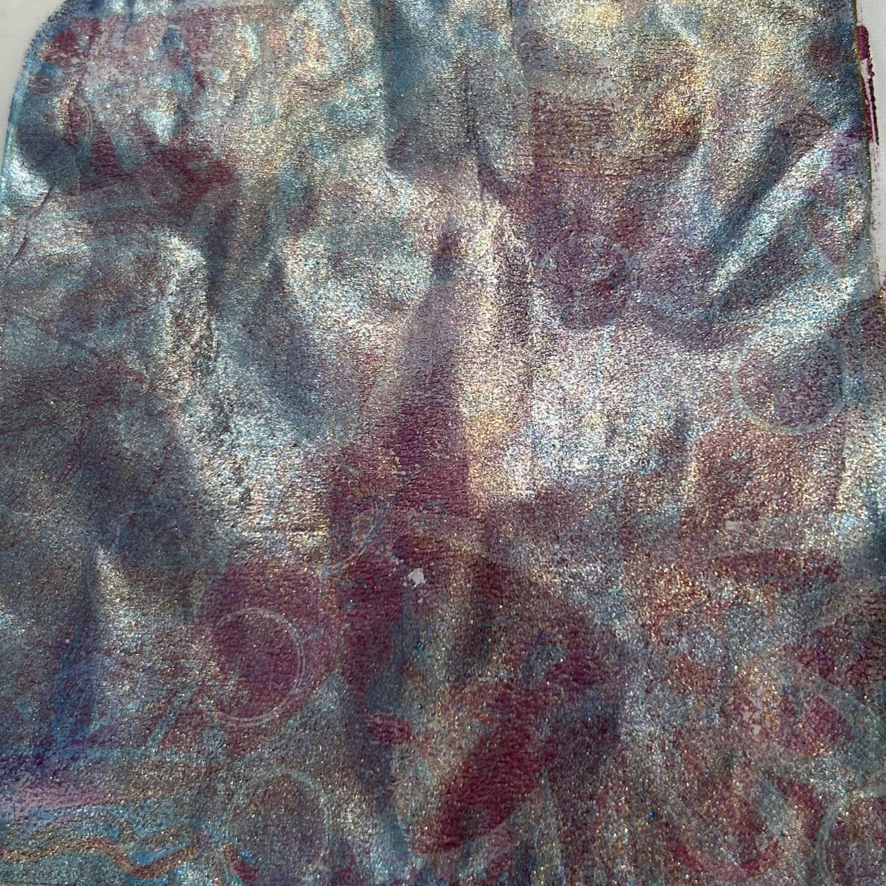 a pink and white surface