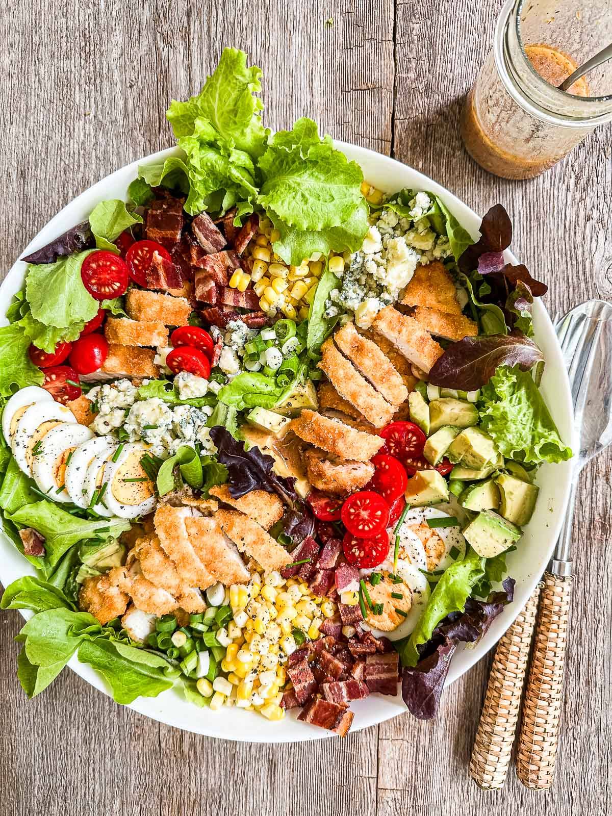 Fried chicken Cobb salad