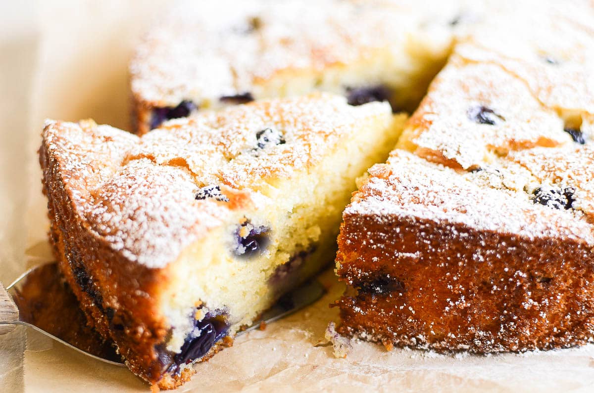 blueberry lemon ricotta cake