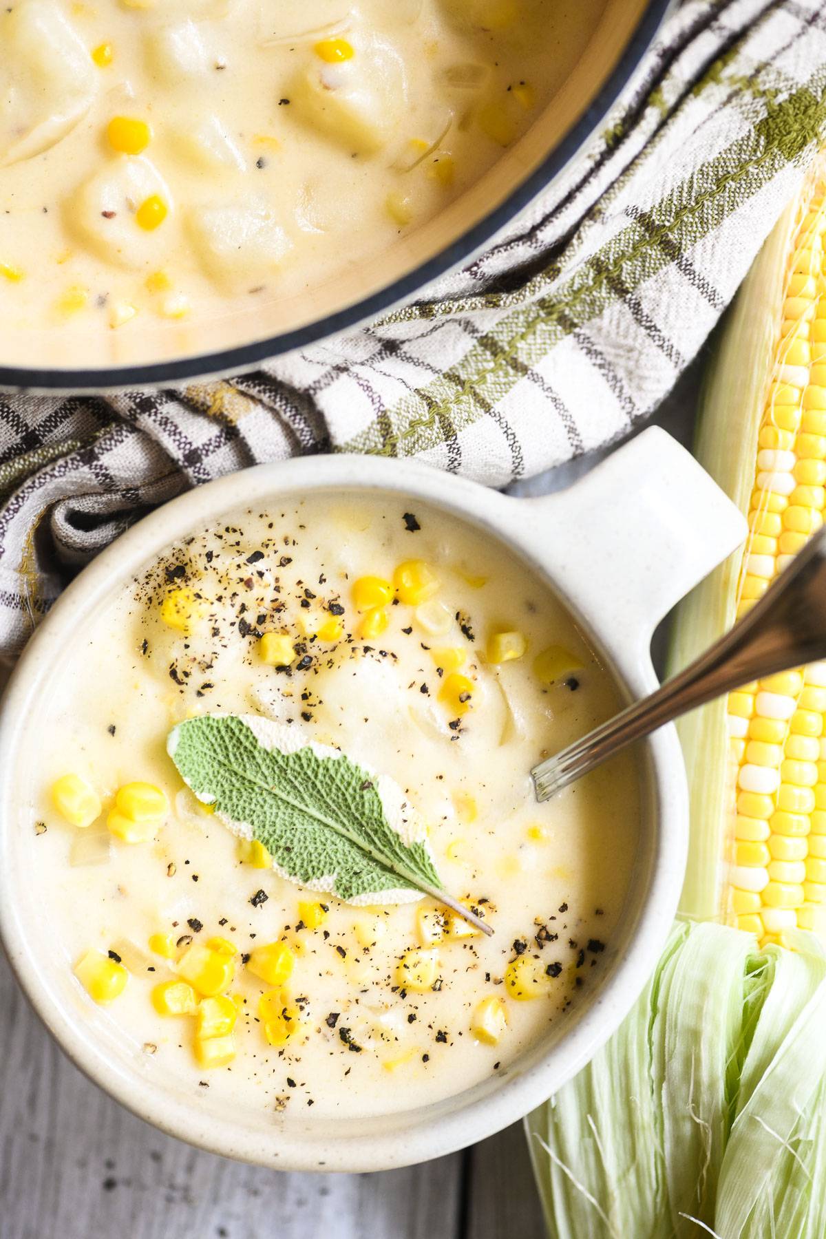 corn and cheddar cheese chowder