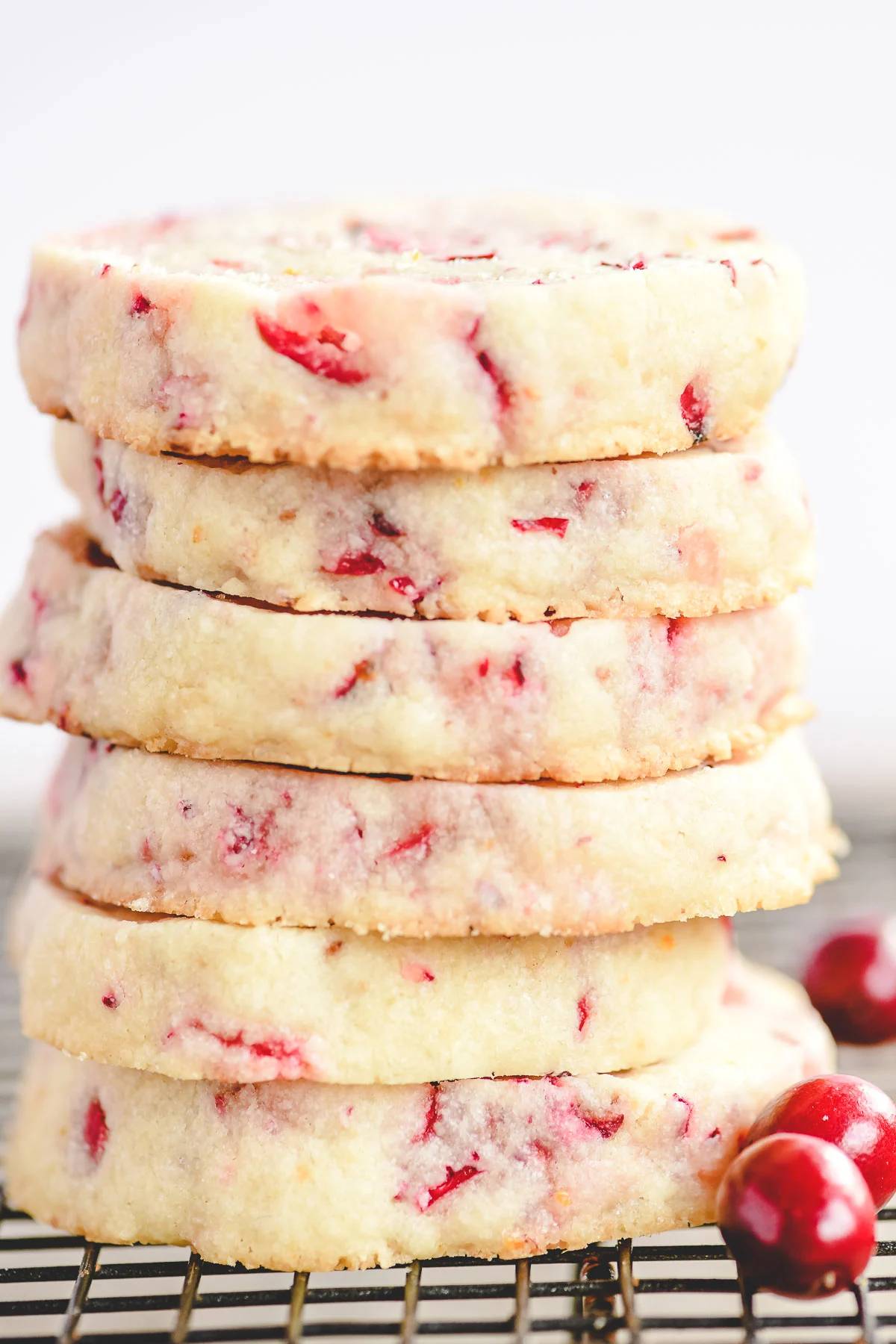 cranberry orange shortbread