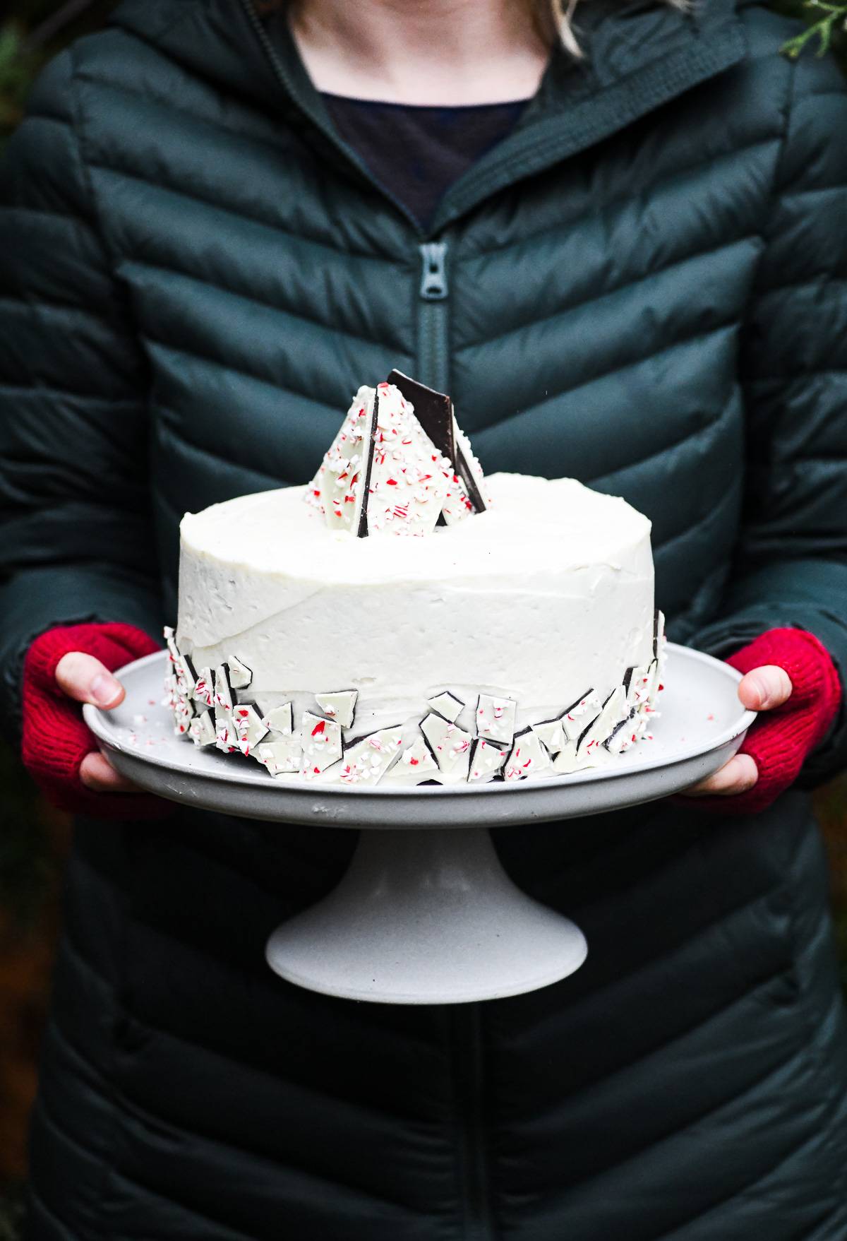 peppermint bark cake