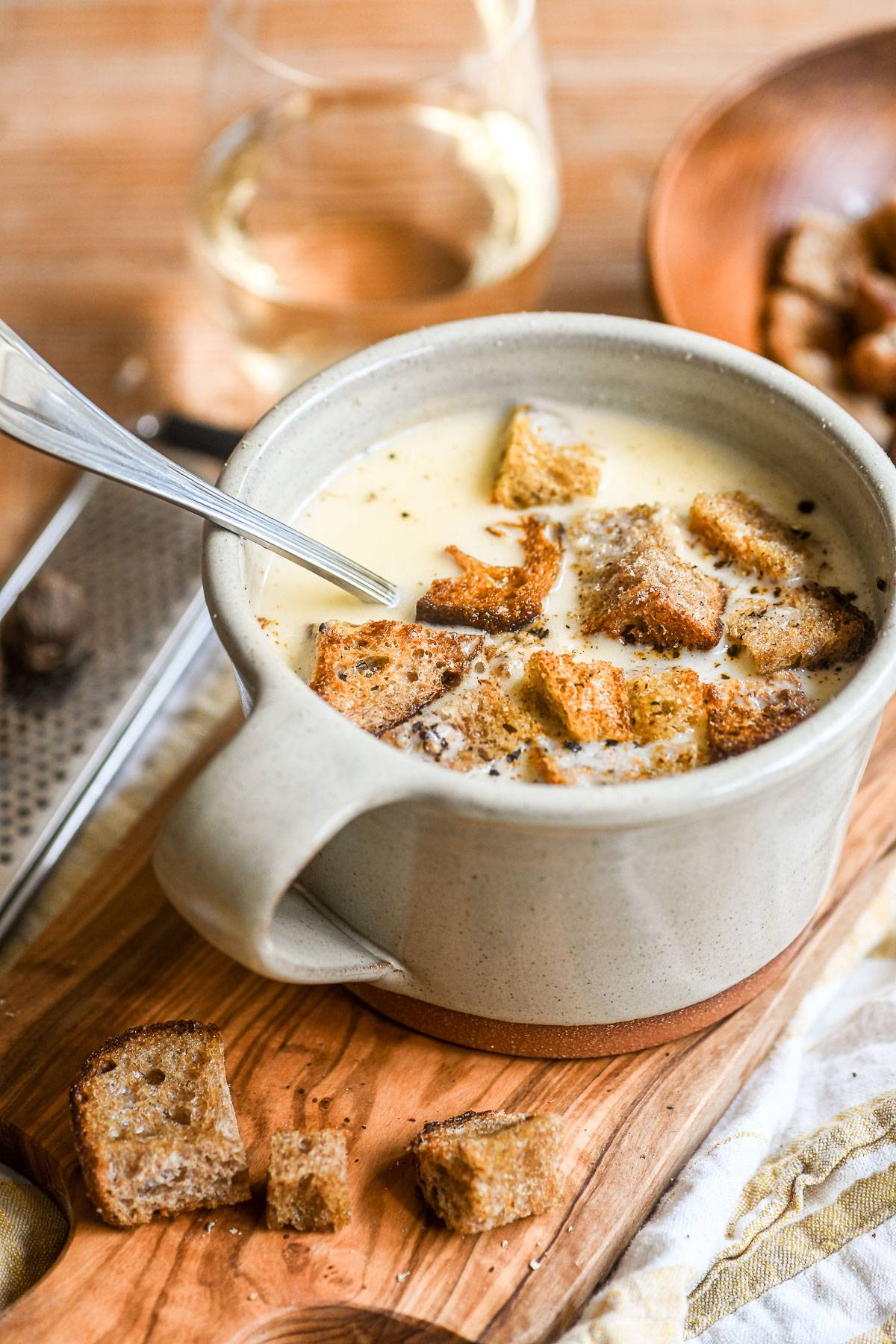 Swiss Cheese Fondue Soup