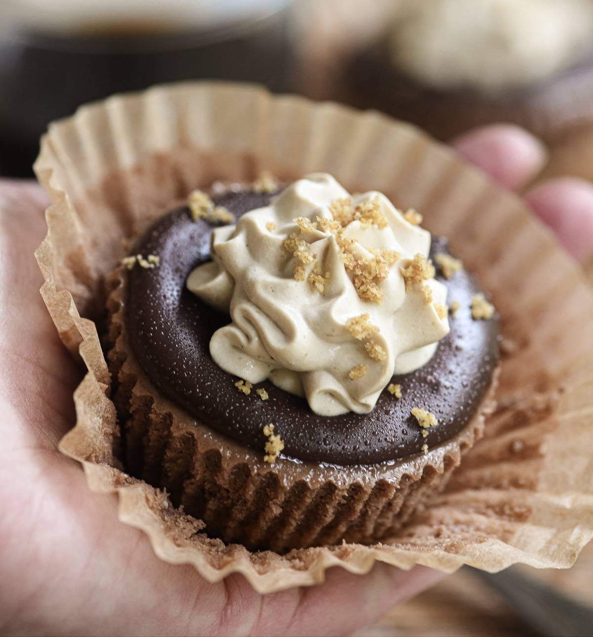 Mini Mocha Cheesecakes