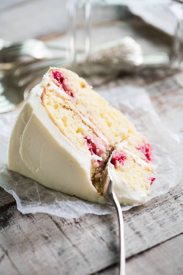 Raspberry lemon cake