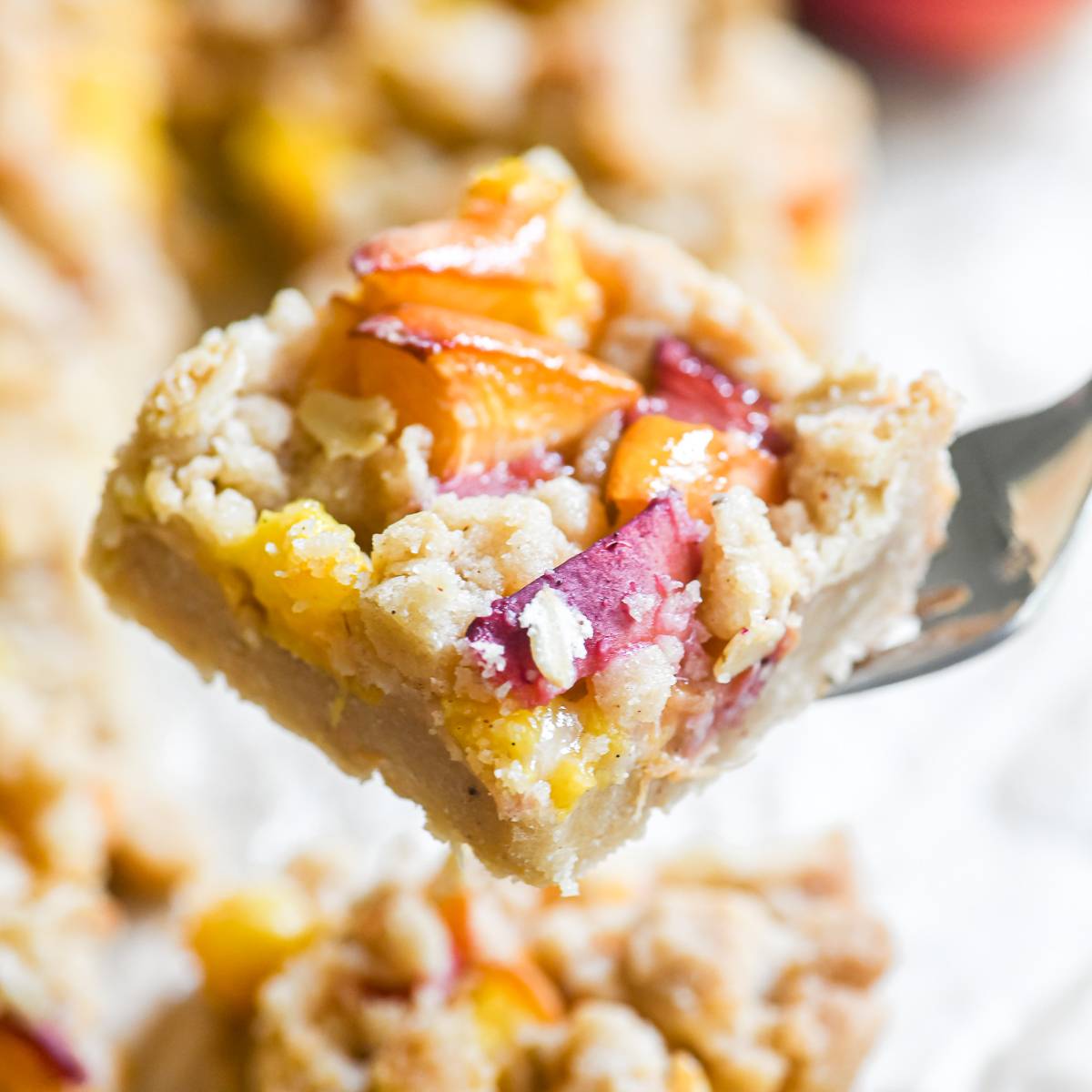 Spiced peach bars
