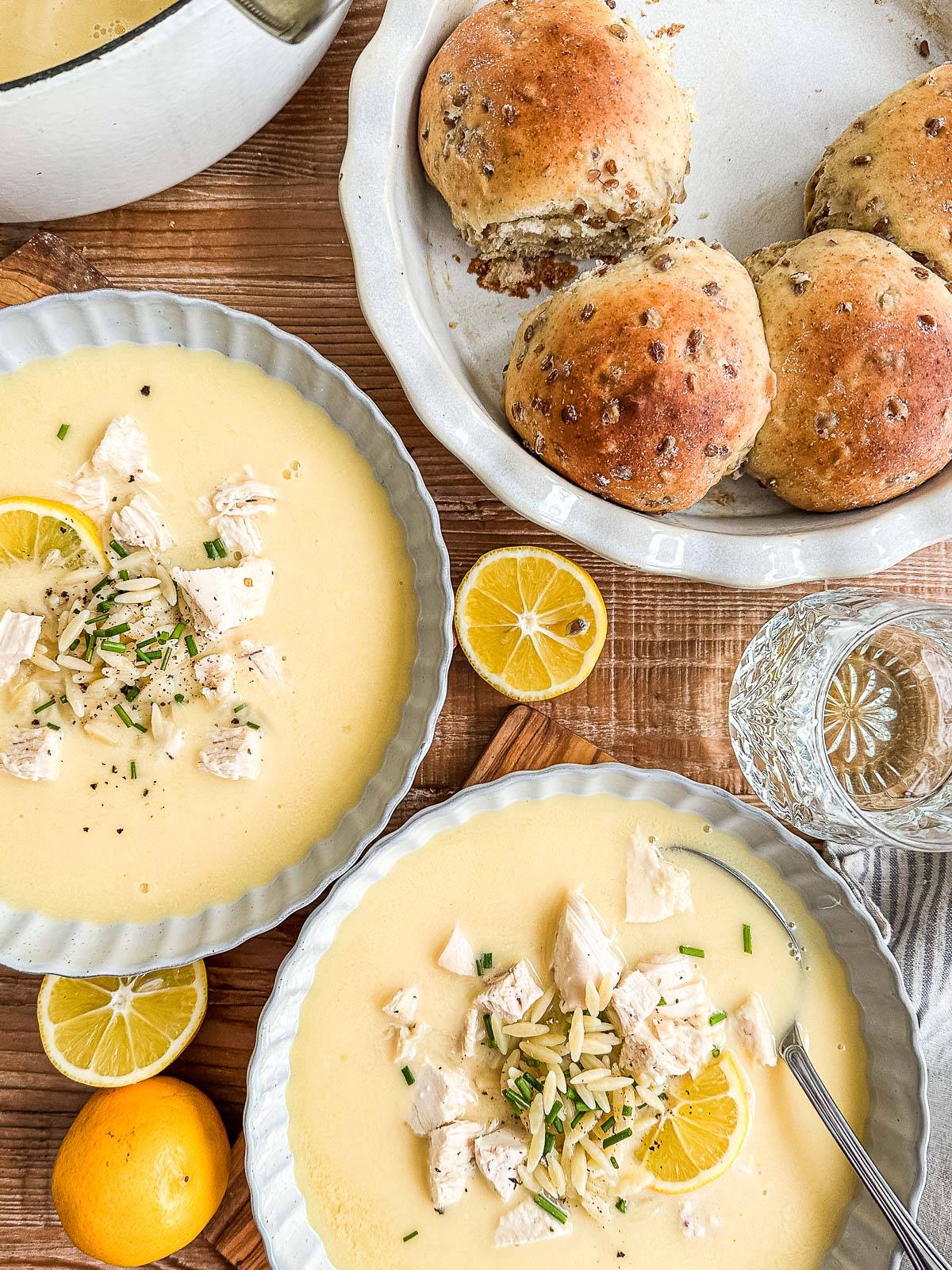 Greek Avgolemono Soup
