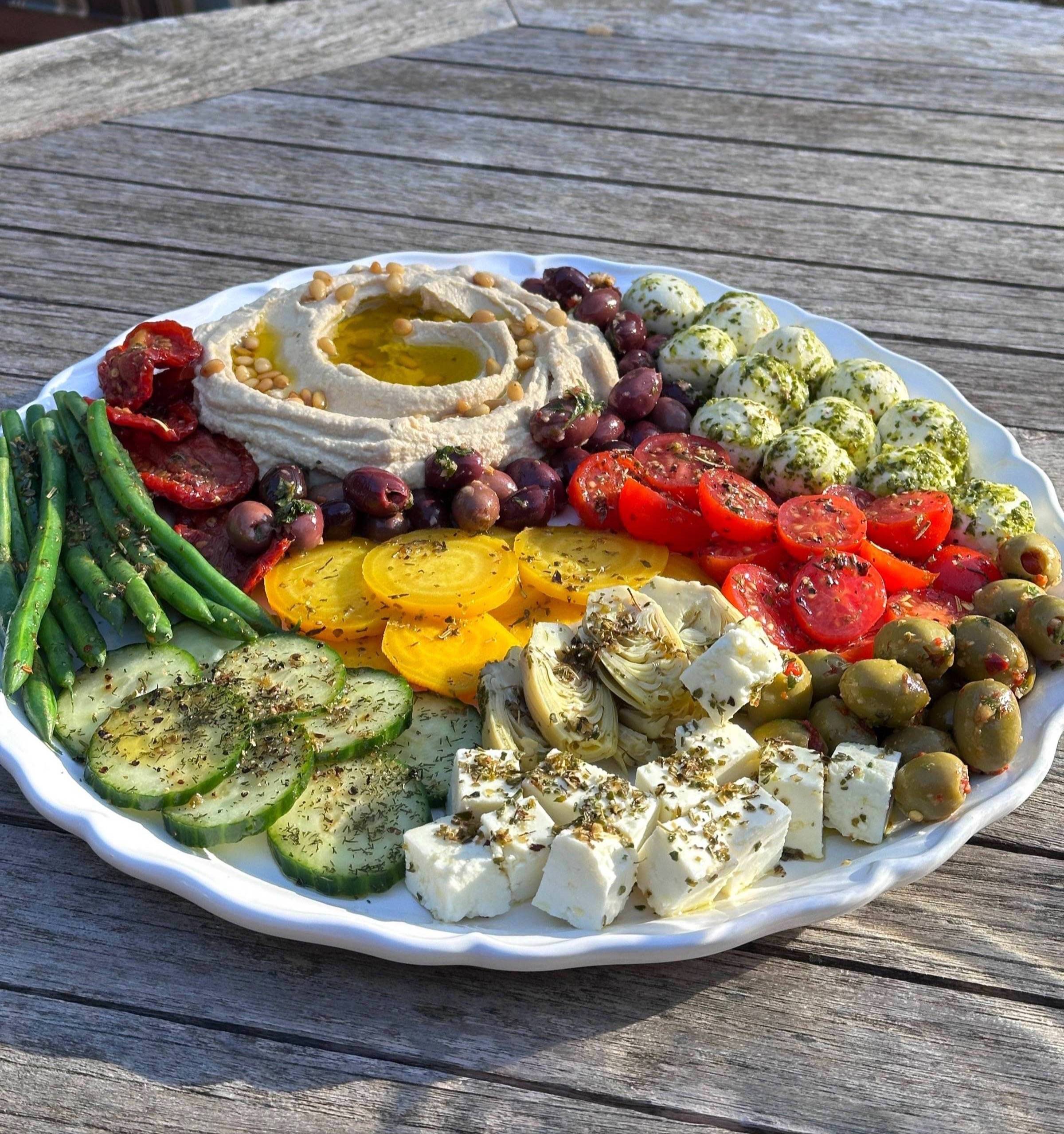 Marinated Hummus Platter