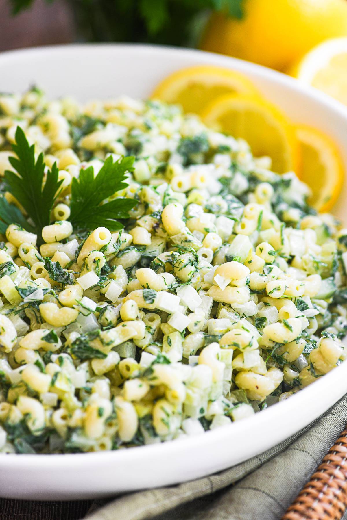 Lemon Herb Macaroni Salad