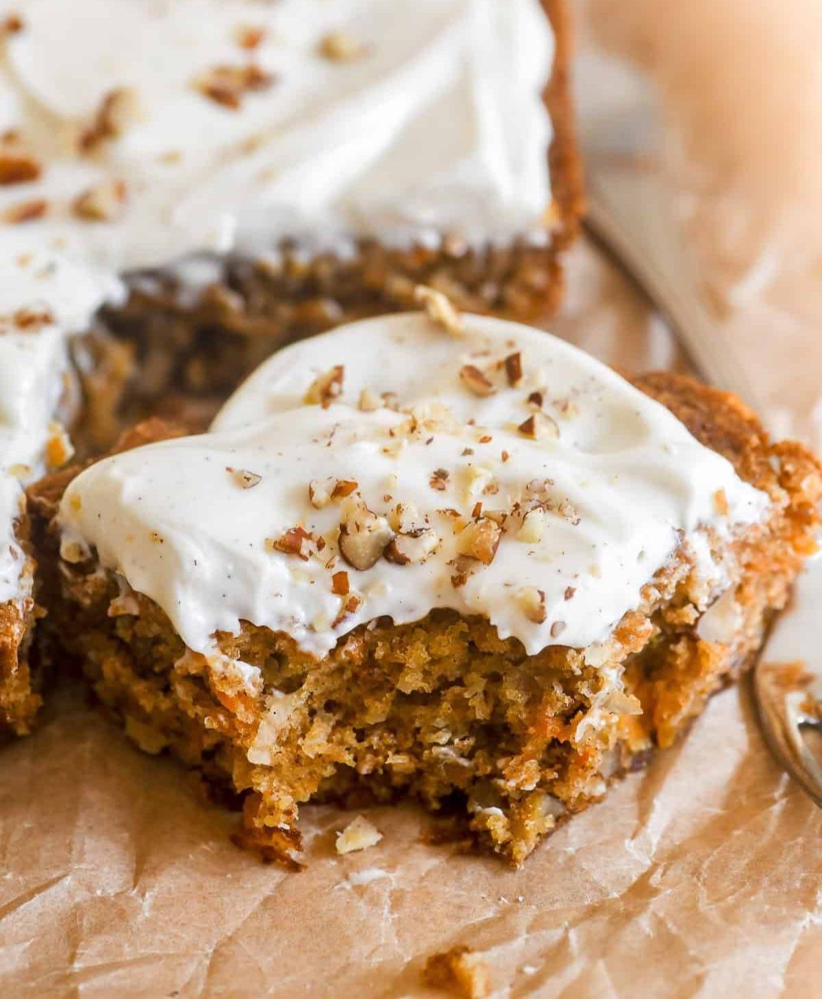 carrot cake bars