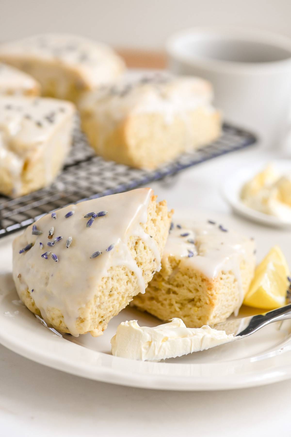 lemon lavender scones