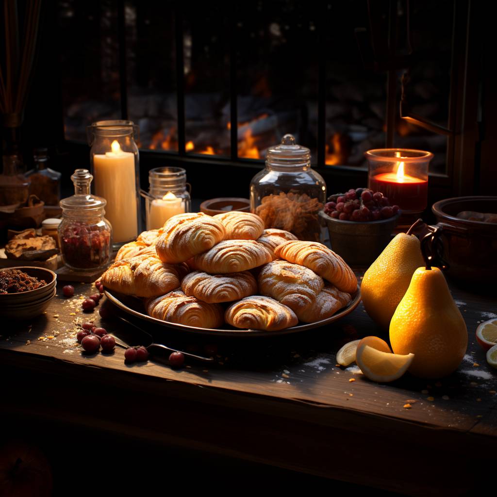 Pain au Chocolat with Pears