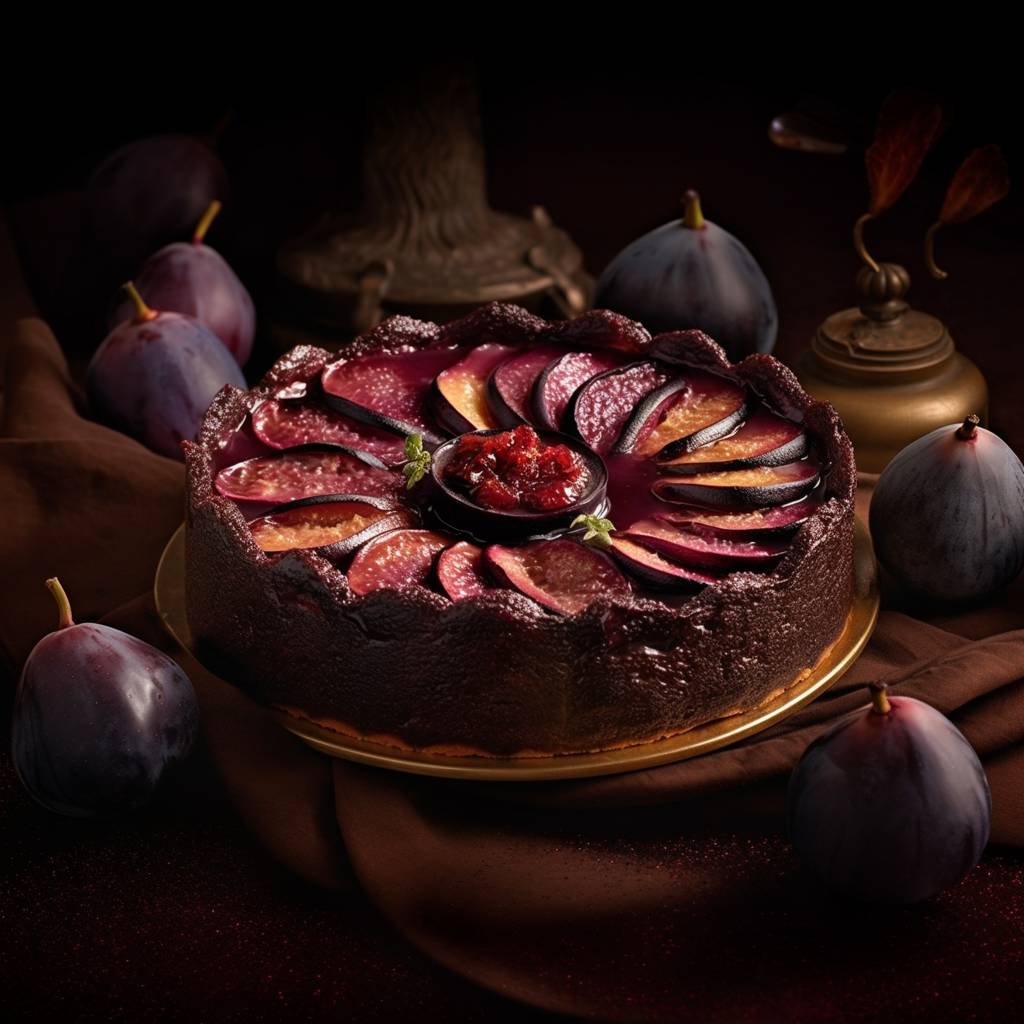 Chocolate Plum Cake