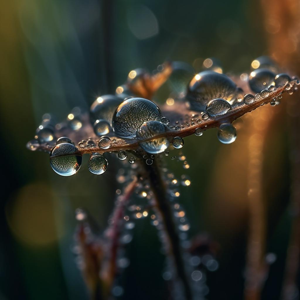 Dew Drops at Dawn