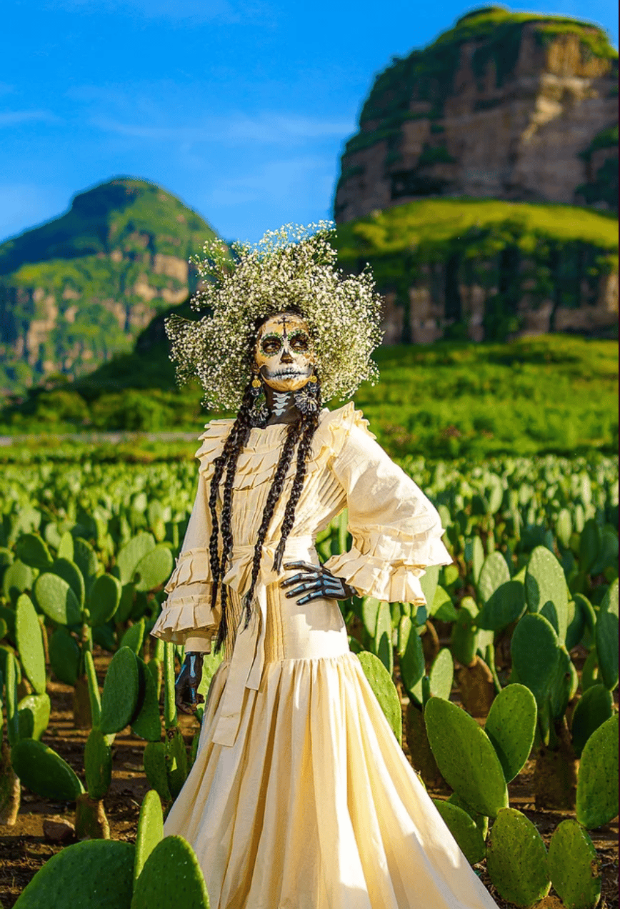A unique Catrina-Fashion pictorial style by award-winning photographer Gus Mejia