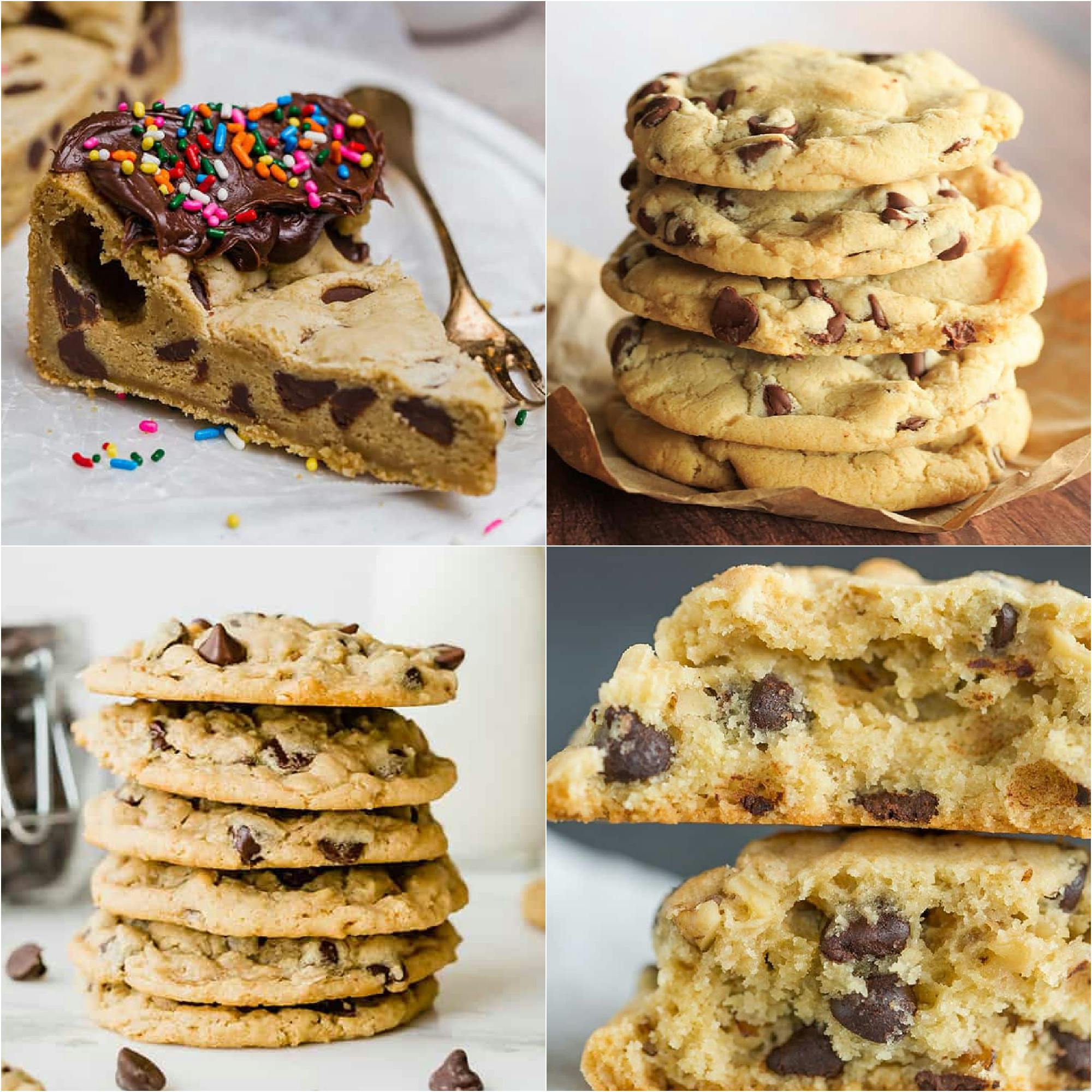 collage of 4 cookie images