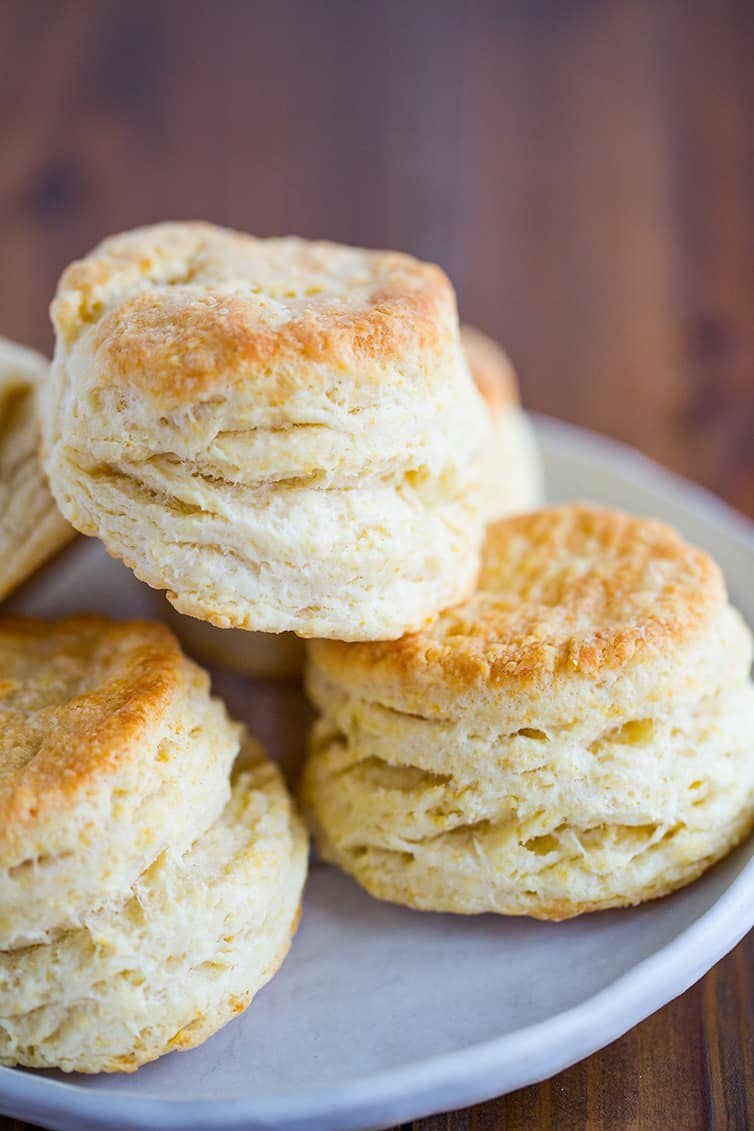 biscuits on a white plate