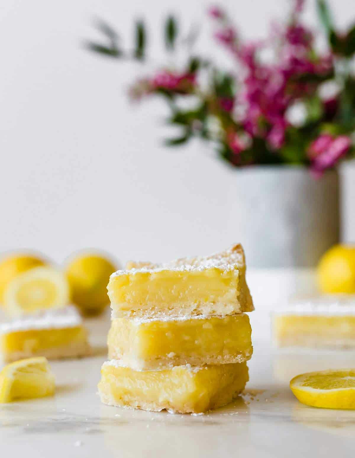 stack of 3 lemon bars