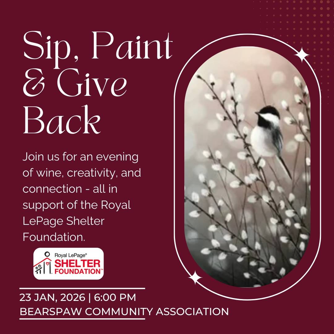 ✨An Evening of Creativity and Good Company - All for a Powerful Cause! ✨

Join us this January for a curated Wine & Paint Night in support of the Royal LePage Shelter Foundation, empowering women & children affected by domestic violence. 

🎟️ Reserve your seat through the link in bio! 

Hosted by: 

Ebru Tutkuner & Crystal Jepp 
Royal LePage Benchmark 

.
.
.
#wineandpaint #yycevents #royallepageshelterfoundation #sipandpaint #womensupportingwomen #charityevent #yyc #yycrealtor