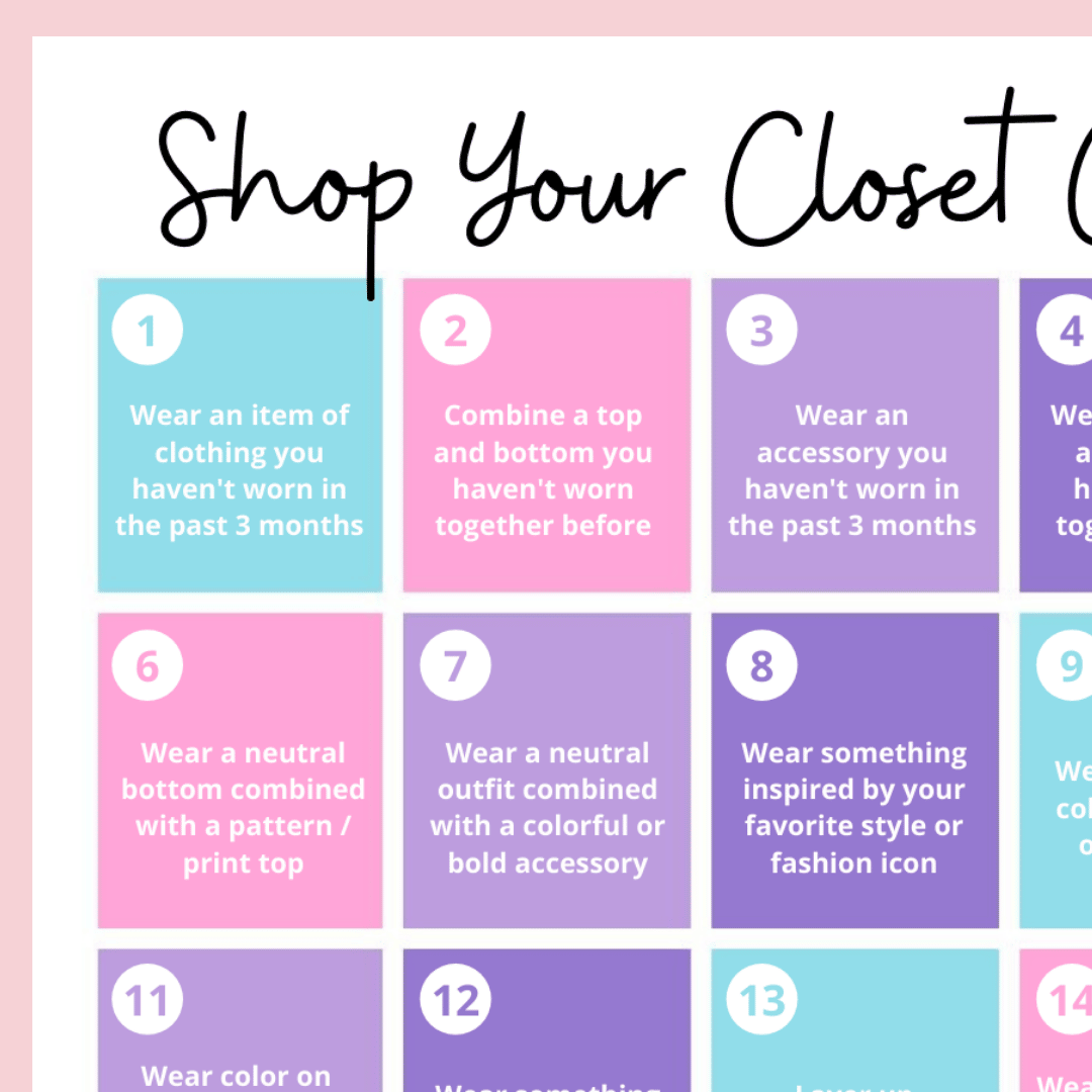 30Day Shop Your Closet Challenge