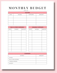 Get My Free Monthly Budget Template
