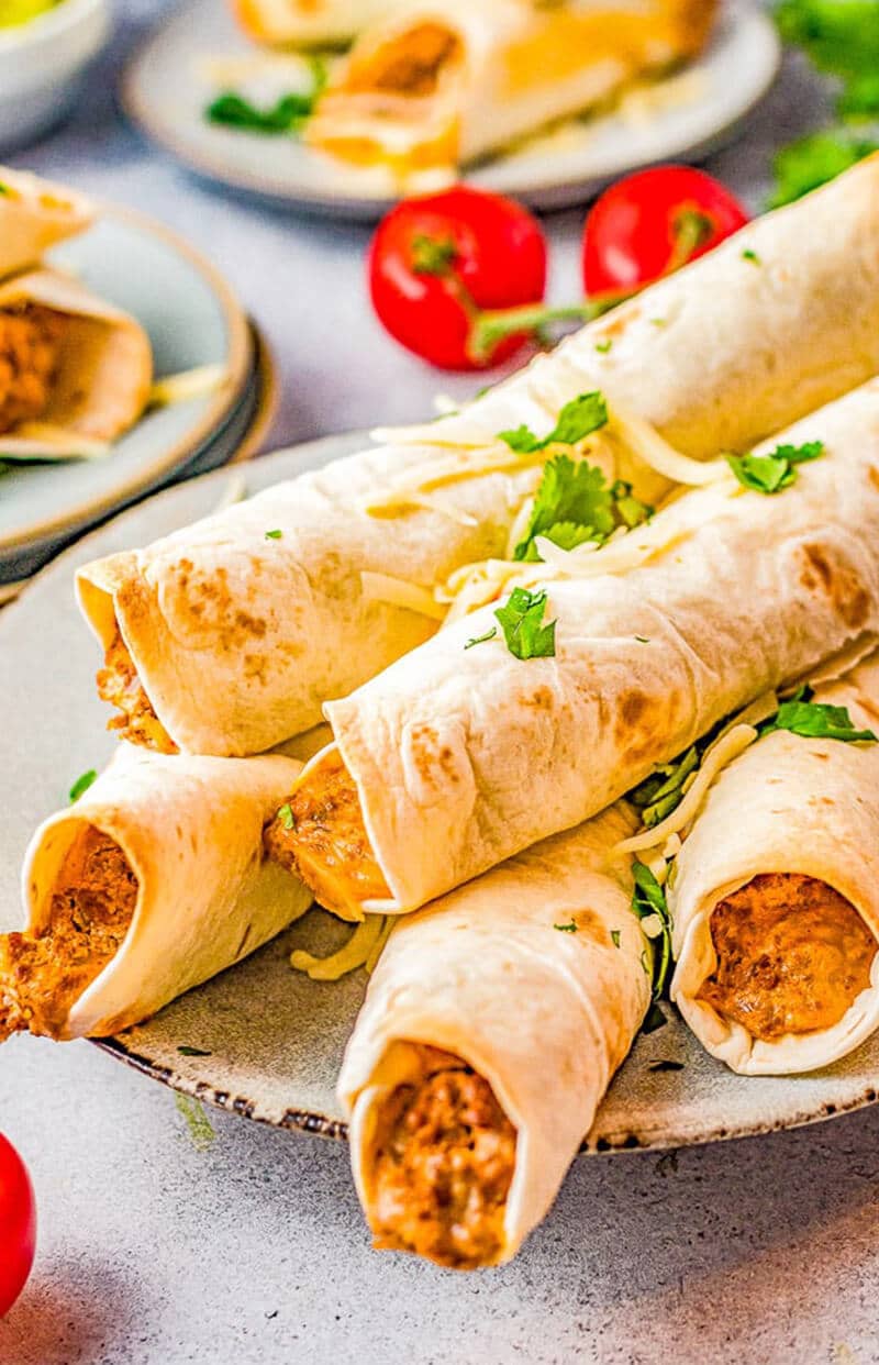 Baked Cheesy Beef Taquitos