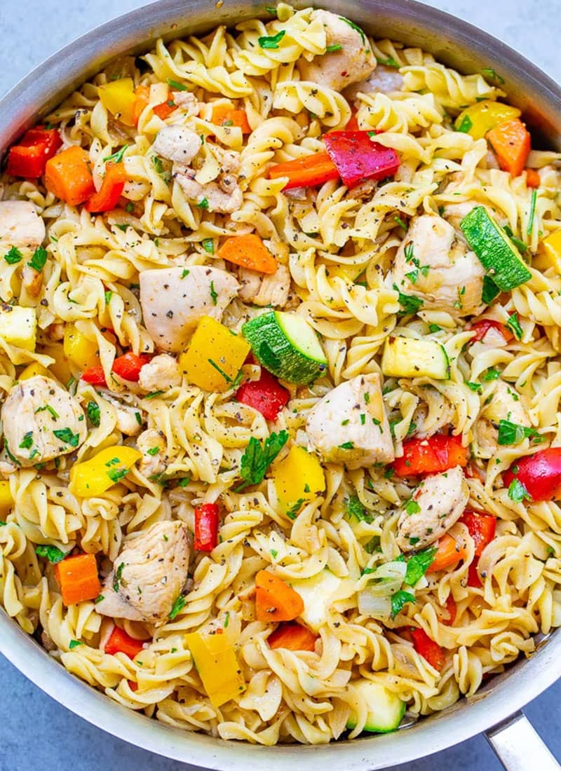 Easy Italian Chicken Pasta Salad