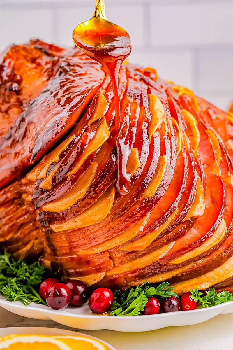 Glazed Apple Spiral Ham