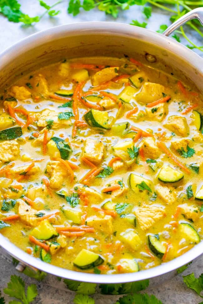 Green Thai Chicken Coconut Curry