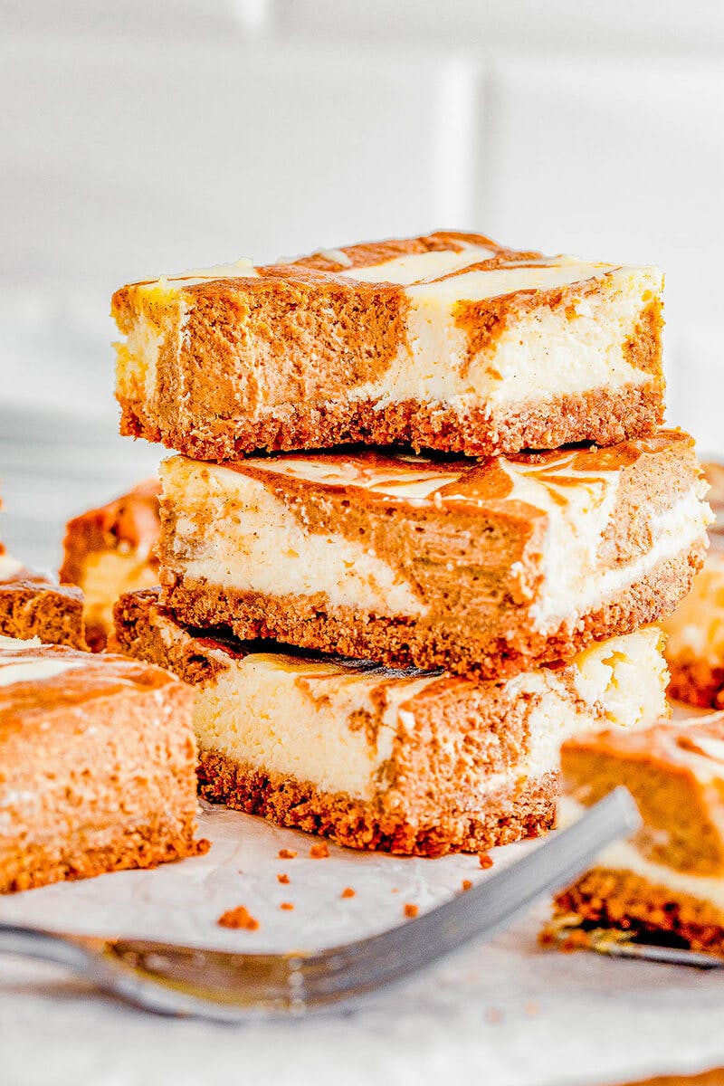 Pumpkin Cheesecake Bars