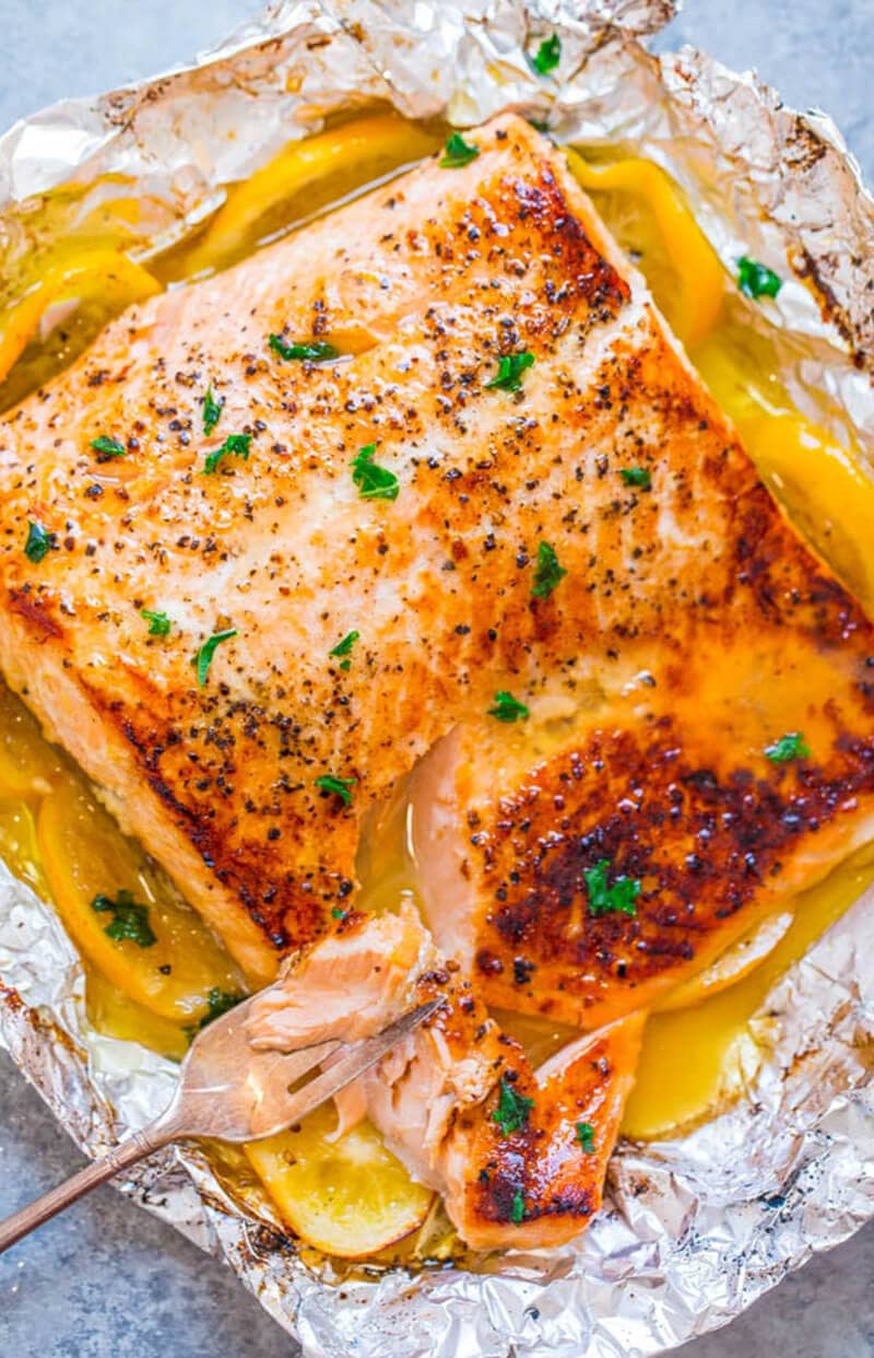 Sheet Pan Lemon Garlic Butter Salmon