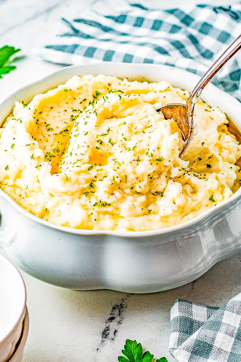 Slow Cooker Brown Butter Mashed Potatoes