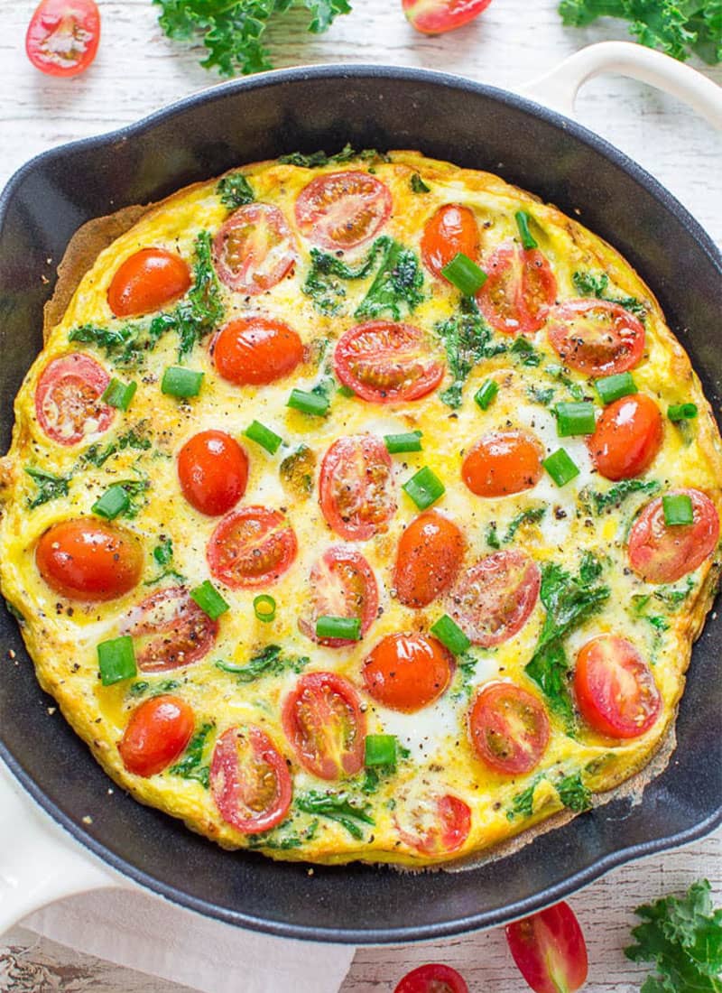 Kale and Tomato Frittata