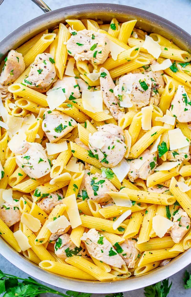 Lemon Butter Garlic Chicken Pasta