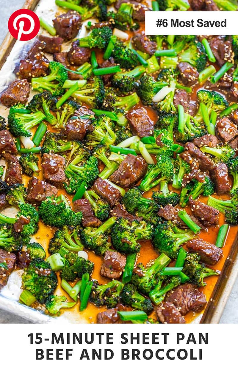 15-Minute Sheet Pan Beef and Broccoli