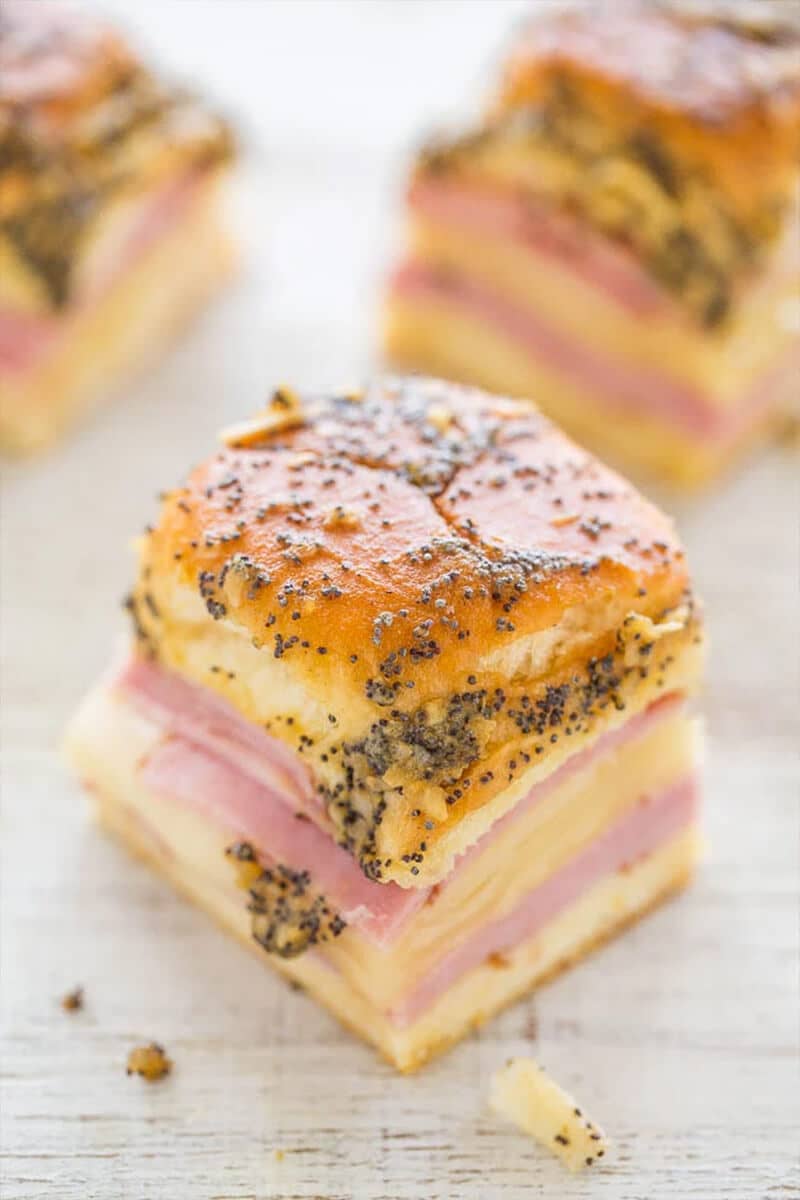 Ham and Cheese Sliders on Hawaiian Rolls