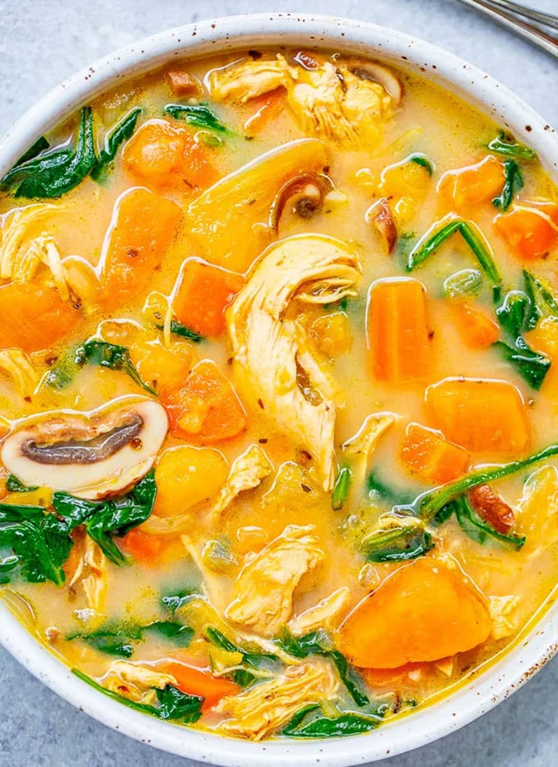 Creamy Sweet Potato Chicken Soup