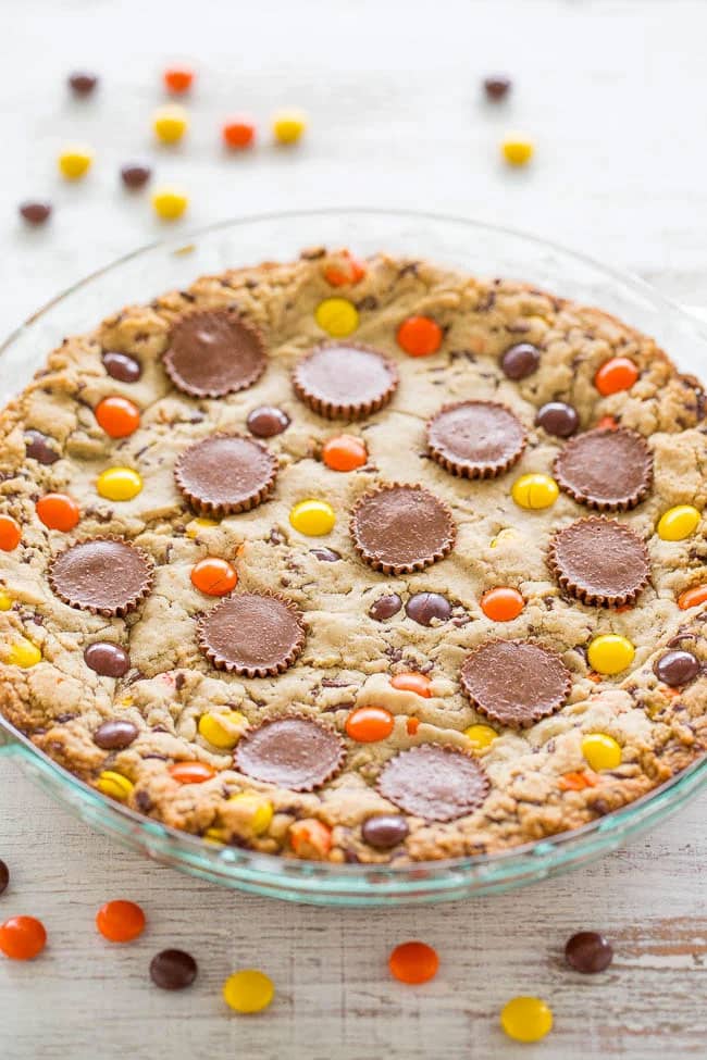 Loaded Peanut Butter Cookie Pie