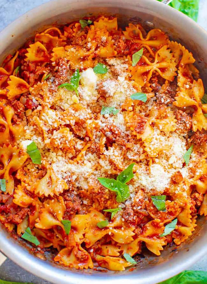 Healthier 20-Minute Skillet Lasagna