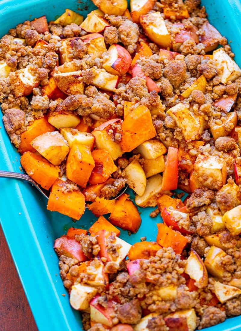 Roasted Sweet Potato and Apple Casserole