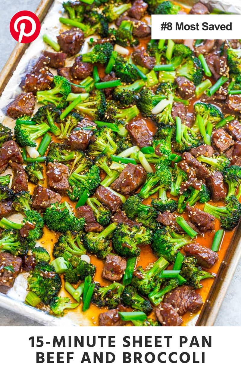 15-Minute Sheet Pan Beef and Broccoli