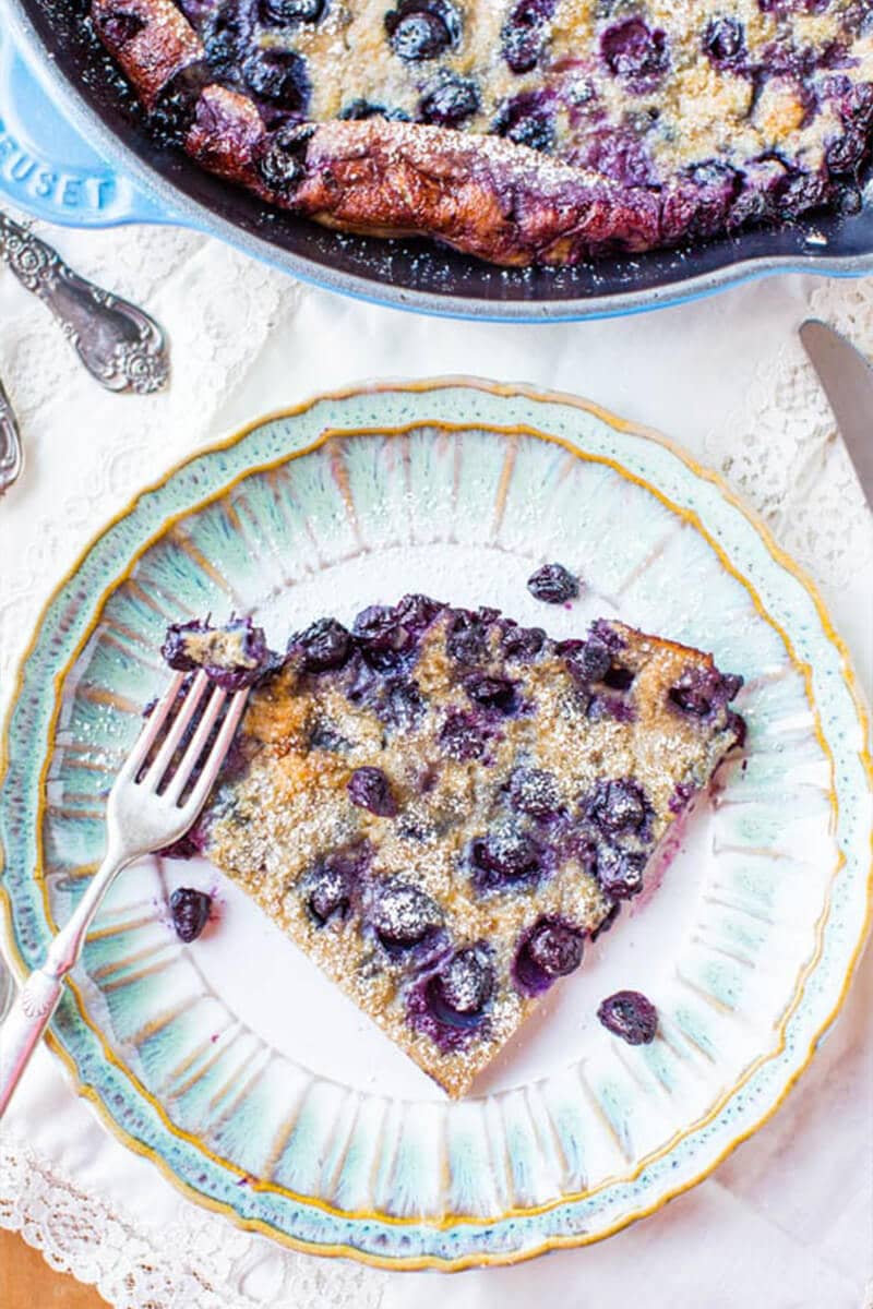 Blueberry Dutch Baby Pancake