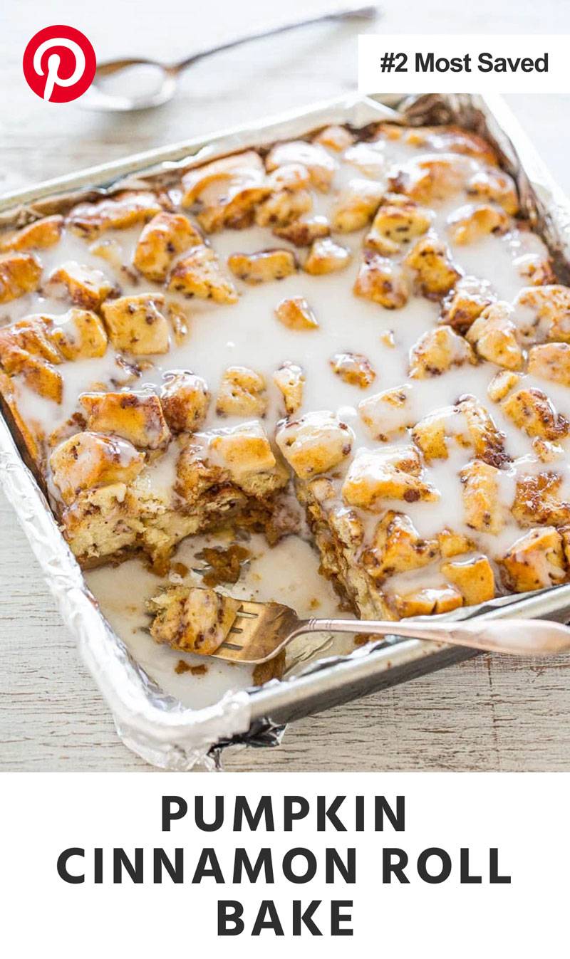 Pumpkin Cinnamon Roll Bake