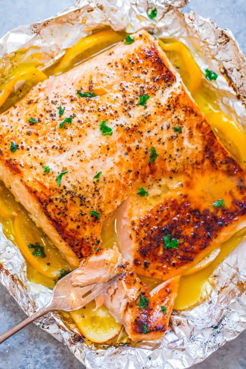 Sheet Pan Lemon Garlic Butter Salmon