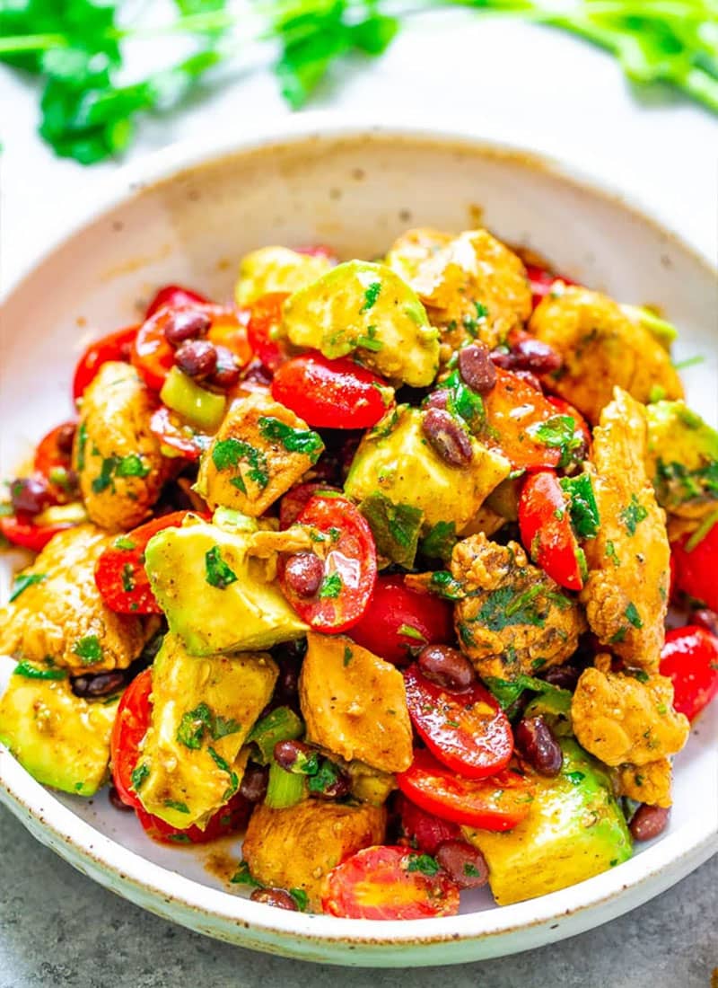Chicken Avocado Black Bean Salad