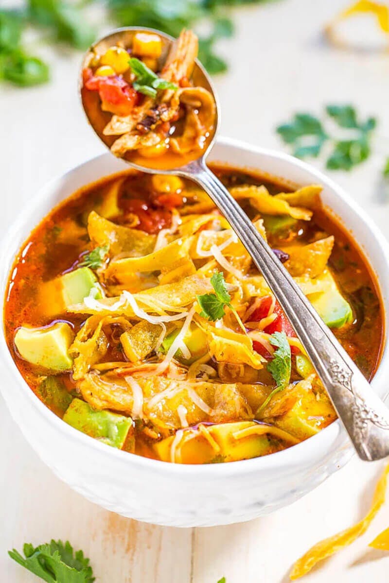 Homemade Chicken Tortilla Soup