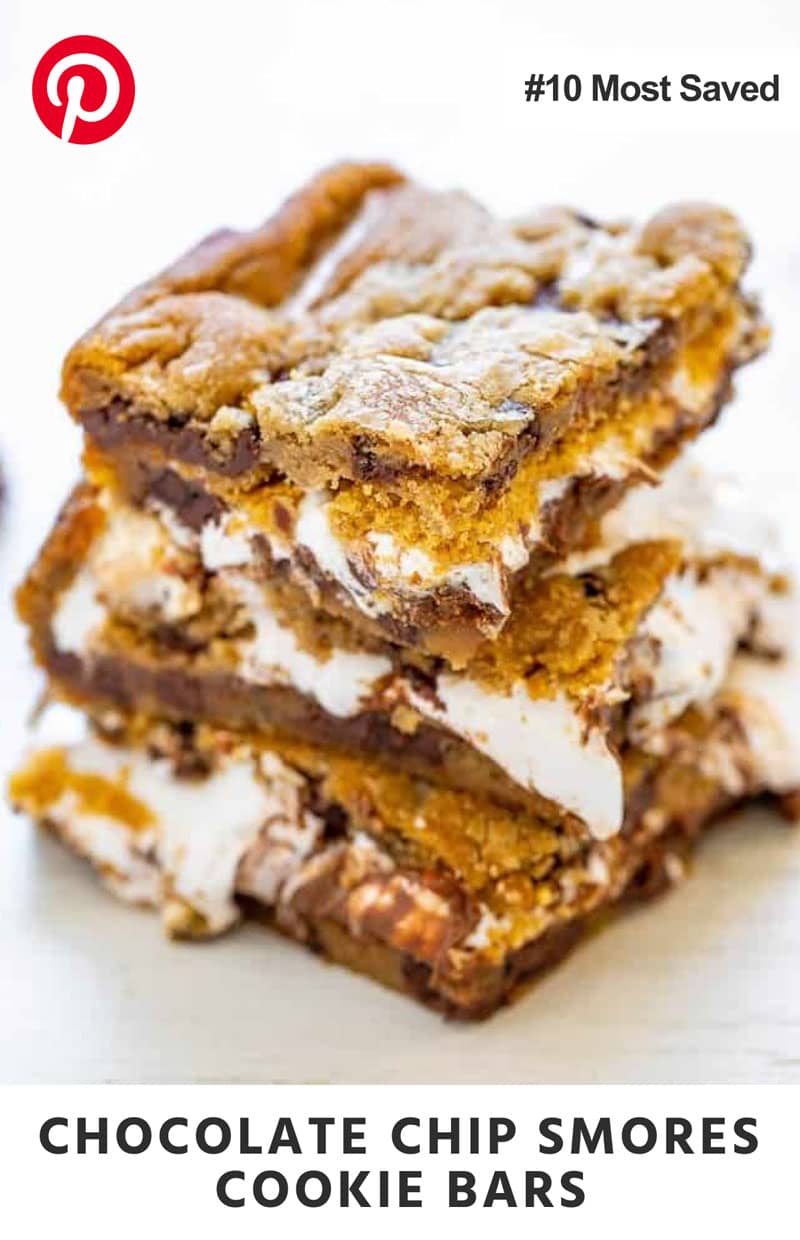 Chocolate Chip Smores Cookie Bars