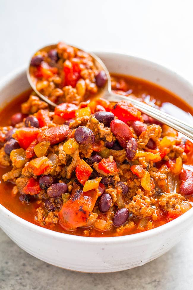 Easy Smoky Beef Black Bean Chili
