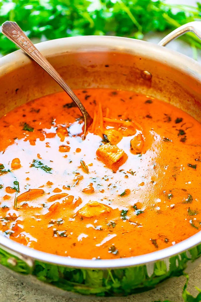 Thai Chicken Coconut Curry Soup