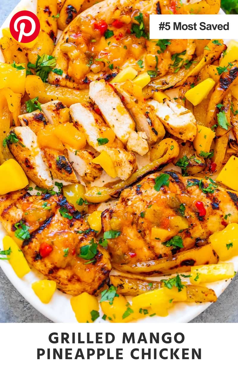 Grilled Mango Pineapple Chicken